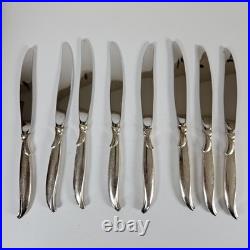 MCM 1847 Rogers Bros 53 Pc Flair Silverware Serving Set With Wooden Case