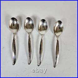 MCM 1847 Rogers Bros 53 Pc Flair Silverware Serving Set With Wooden Case