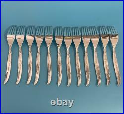 MCM 1847 Rogers Bros IS 78 Pc FLAIR Silverware Service for 12 & Serving Set MCM 1847 Rogers Bros IS 78 Pc FLAIR Silverware Service for 12 & Serving Set