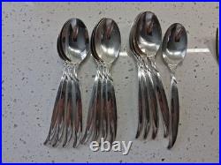 MCM 1847 Rogers Bros IS 86 Pc FLAIR Silverware Service for 13 & Serving Set