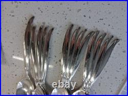 MCM 1847 Rogers Bros IS 86 Pc FLAIR Silverware Service for 13 & Serving Set