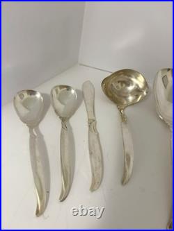 MCM 1847 Rogers Bros IS 87 Pc FLAIR Silverware Set for 12, Serving Set & Extras