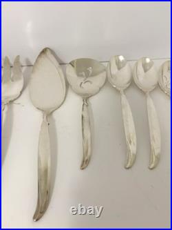 MCM 1847 Rogers Bros IS 87 Pc FLAIR Silverware Set for 12, Serving Set & Extras