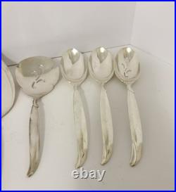 MCM 1847 Rogers Bros IS 87 Pc FLAIR Silverware Set for 12, Serving Set & Extras