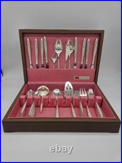 MCM Rogers Bros 1847 48 Piece Box Set Silver Plate 1969 Esperanto Silverware