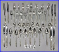 MCM Rogers Bros 1847 48 Piece Box Set Silver Plate 1969 Esperanto Silverware