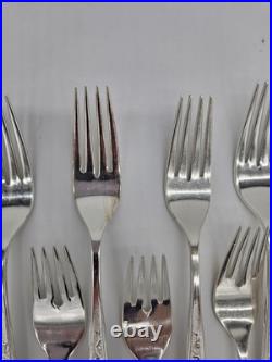 MCM Rogers Bros 1847 48 Piece Box Set Silver Plate 1969 Esperanto Silverware