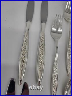 MCM Rogers Bros 1847 48 Piece Box Set Silver Plate 1969 Esperanto Silverware