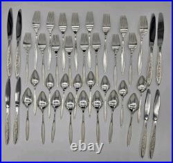 MCM Rogers Bros 1847 48 Piece Box Set Silver Plate 1969 Esperanto Silverware