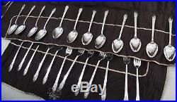 MINT COND. 1847 Rogers Bros Silverplate Flatware First Love 94 Pieces Service 12