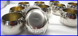MINT RARE 1883 FB Rogers Silver Co Silverplate Punch Bowl Set with12 Cups & Ladle