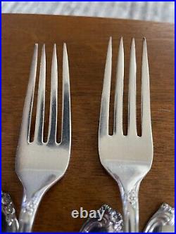 MOONLIGHT IS Silver plate LOVE LIGHT/ Royal Victorian Rogers service 12 flatware