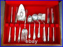 Marvelous 1941 Set of 35 Pc Original Precious Rogers Deluxe Plate Silverware