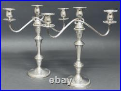 Marvelous Vintage Pair of Mid Century Candelabras Silverplate By 1883 FB Rogers Marvelous Vintage Pair of Mid Century Candelabras Silverplate By 1883 FB Rogers