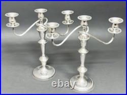 Marvelous Vintage Pair of Mid Century Candelabras Silverplate By 1883 FB Rogers Marvelous Vintage Pair of Mid Century Candelabras Silverplate By 1883 FB Rogers