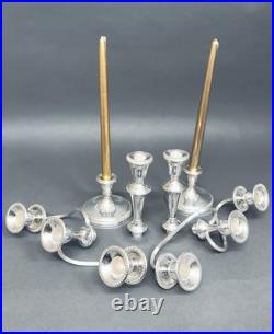 Marvelous Vintage Pair of Mid Century Candelabras Silverplate By 1883 FB Rogers Marvelous Vintage Pair of Mid Century Candelabras Silverplate By 1883 FB Rogers