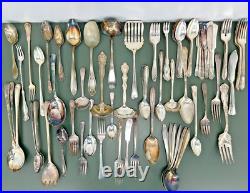 Mixed Antique Vintage Lot Silver-Plated Flatware Rogers Prestige A1+ Court ETC