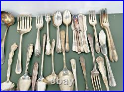 Mixed Antique Vintage Lot Silver-Plated Flatware Rogers Prestige A1+ Court ETC