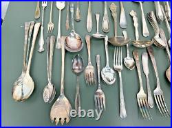 Mixed Antique Vintage Lot Silver-Plated Flatware Rogers Prestige A1+ Court ETC