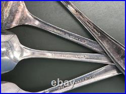 Mixed Antique Vintage Lot Silver-Plated Flatware Rogers Prestige A1+ Court ETC