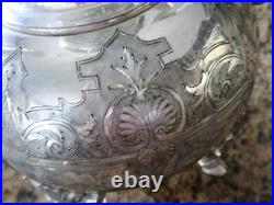 Mythical Rogers, Smith New Haven silver plate Tea, Coffee set Antique 19th cent Mythical Rogers, Smith New Haven silver plate Tea, Coffee set Antique 19th cent