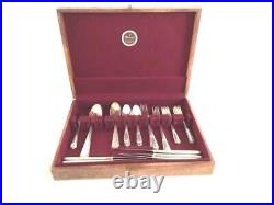 Naken's Silverware Chest 38 Piece Rogers Bros A1 Paisley Spoons Forks Knife 1922