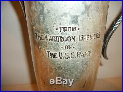 Navy U. S. S. Hart Machine Age Art Deco Silverplated Rogers Guild Cocktail Shaker