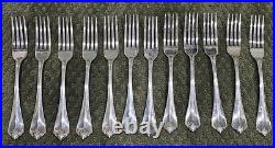 Nice! 55 Pcs. 1881 Rogers Oneida King James Silver Plate Flatware Plus Serving