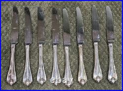 Nice! 55 Pcs. 1881 Rogers Oneida King James Silver Plate Flatware Plus Serving