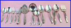 ONEIDA Ltd 1881 Rogers, Lilac Time Silver-plate Flatware, 76 Pcs with Storage Box