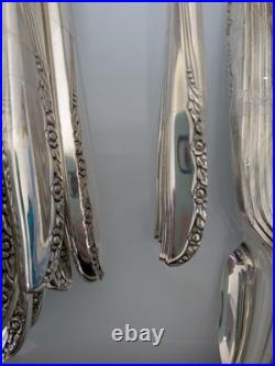 ONEIDA Ltd Wm A Rogers BRITTANY ROSE Flatware 78 Pc Set Silver Plate for 12 AA