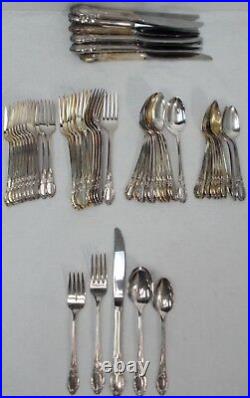 ONEIDA silver PARK LANE-Chatelaine-DOWRY silverplate 60-piece SET SERVICE for 12