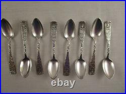 OWL 1892 Set of 8 Demitasse Spoons 1847 Rogers Bros. International Silver Plate