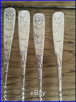 OWL (1892) by 1847 Rogers Bros International Silverplate Seafood Forks VERY RARE