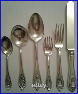 Old Colony 1911 By 1847 Rogers Bros Silverplate Flatware Set Srv 12 70 pcs FR SH