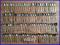 Old Vtg Antique Silverplate Flatware Mixed Embassy 1881 Rogers Spoon 100 Pc Lot