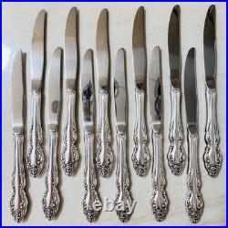 Oneida 1881 Rogers Baroque Rose Silverplate 1967 Silverware Set of 79pc withChest Oneida 1881 Rogers Baroque Rose Silverplate 1967 Silverware Set of 79pc withChest