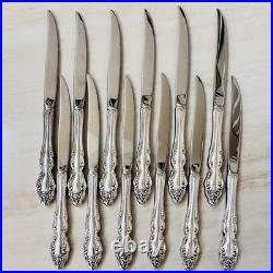 Oneida 1881 Rogers Baroque Rose Silverplate 1967 Silverware Set of 79pc withChest Oneida 1881 Rogers Baroque Rose Silverplate 1967 Silverware Set of 79pc withChest