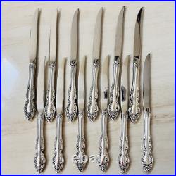 Oneida 1881 Rogers Baroque Rose Silverplate 1967 Silverware Set of 79pc withChest Oneida 1881 Rogers Baroque Rose Silverplate 1967 Silverware Set of 79pc withChest