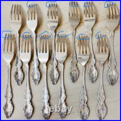 Oneida 1881 Rogers Baroque Rose Silverplate 1967 Silverware Set of 79pc withChest Oneida 1881 Rogers Baroque Rose Silverplate 1967 Silverware Set of 79pc withChest