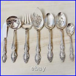 Oneida 1881 Rogers Baroque Rose Silverplate 1967 Silverware Set of 79pc withChest Oneida 1881 Rogers Baroque Rose Silverplate 1967 Silverware Set of 79pc withChest