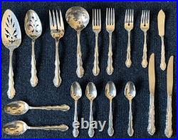 Oneida 1881 Rogers'Flirtation' Silver Plate Flateware- Lot