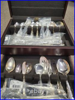 Oneida 1881 Rogers Flirtation Silverplate Silverware Flatware 56 Piece With Box