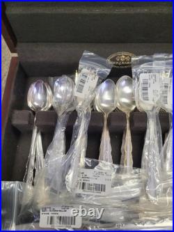 Oneida 1881 Rogers Flirtation Silverplate Silverware Flatware 56 Piece With Box