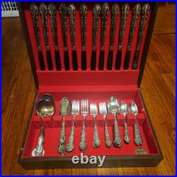 Oneida 1881 Rogers Flirtation Silverplate Silverware Flatware 70 Piece