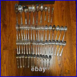 Oneida 1881 Rogers Flirtation Silverplate Silverware Flatware 70 Piece
