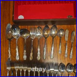 Oneida 1881 Rogers Flirtation Silverplate Silverware Flatware 70 Piece