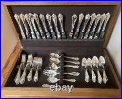Oneida 1881 Rogers Silverplate Service for 16 & 6 Serving Pieces King James 86pc