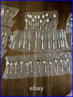 Oneida 1881 Rogers vintage silver plated flatware 107 Pieces