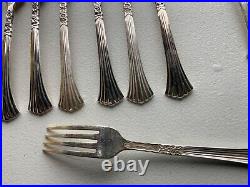 Oneida FLORAL QUEEN Rogers Silver plate Flatware Incomplete Set 29 Pieces